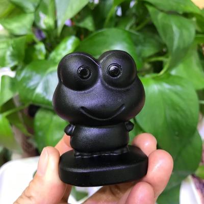 China Decoration Obsidian Explosive Frog Carving Pieces, Household Ornaments and Gifts, Pikachu for sale