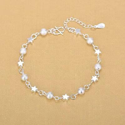 China TRENDY 2021 Sterling Silver Ball Bangle, Lady's Gift 925 Silver Bracelet for sale