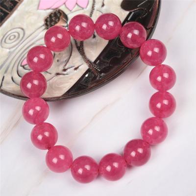 China Simple decoration strawberry wholesale crystal chalcedony ring bracelet, fashion couples jewelry for sale