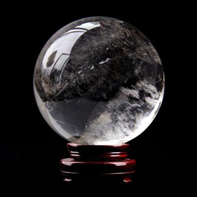 China Wholesale natural clear quartz ball decoration crystal ball raw stone grinding, factory direct sales for sale