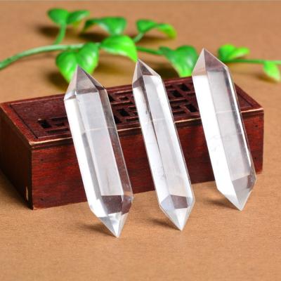 China Decoration natural clear crystal prism six wholesale, crystal energy ornaments manufacturers degaussing direct sales for sale