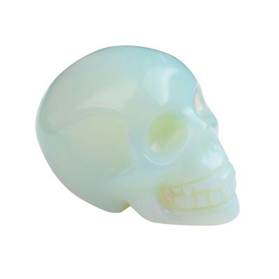 China Decoration Aura Of Skull Craft Crystal Stone Carving Crystal Gifts for sale