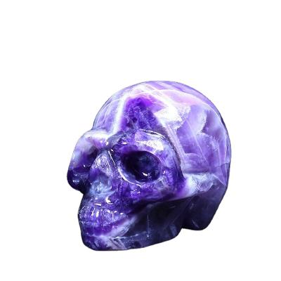 China Decorative Hand - Crystal Skull Crafts Decorative Magic Haunted House Semi-Gem Ghost Cut-Out Decorative Head for sale