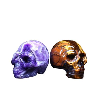 China Decoration hand - skull cut out Crystal Skull Craft Gift magic of Semi-gem for sale