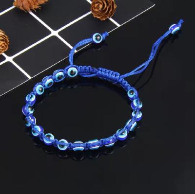 China TRENDY Stretch Bracelet Set Turkey Eyes Bead String Bracelets Amulet For Men Girls Women Protection Jewelry Lucky Gift for sale