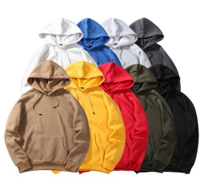 China Custom High Quality Anti-Wrinkle Sweatshirt Anti-wrinkle White Cotton Sports Wear Pullover Oversized Men's Plain Hoodies for sale