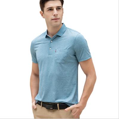 China Wholesale Hot Sale Men's Polo Shirt Cotton Short Sleeve Anti-Wrinkle Anti-Wrinkle 100% Plain T-Shirt for sale