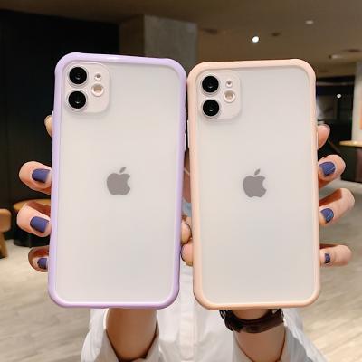 China Shockproof Case Cover for Apple iPhone 12 pro mini 2020 max new Armor Transparent Candy Color Phone shockproof case for iPhone 12 11 pro X Xs max XR for sale