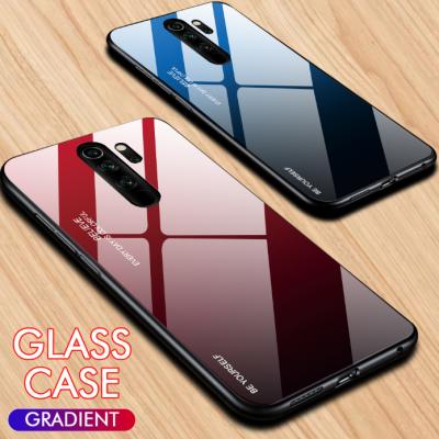 China Aurora Tempered Glass Case Luxury Gradient Phone Case For Xiaomi Redmi Note 8 Pro 7 Cover For Xiaomi MI 9T Se Mi9 T Mi9T Case Glossy Cover 9 for sale