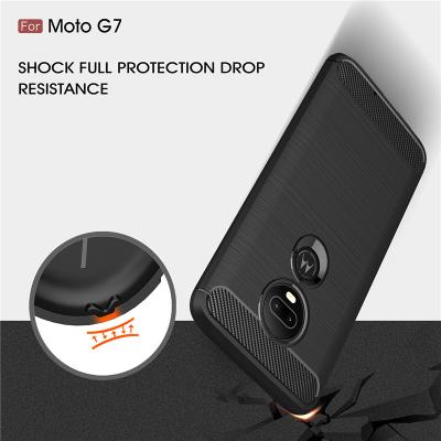 China Soft Tpu Case For Motorola G7 Soft Carbon Fiber TPU Bumper Cover For Moto C E4 E6 G4 G5 G5S G6 Plus Z2 Z3 Gaming Silicone Case E5 Game for sale