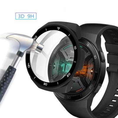 China PC Tempered Glass Case For Huawei Watch GT 2e 2020 New Dial Scale Case For Huawei Watch GT 2E Case Protective Shell Case PC Protective Tempered Glass Cover for sale