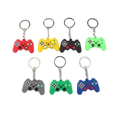 China Cheap Promotion Gift Price Custom Logo Soft PVC Gamepad Keychains Favor Gift Key Chain for sale