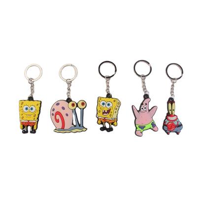 China Key chain girlfriends of the latest promotion gift 2022 wholesale hot pendant schoolbag cartoon a pair of cute lovers 3D keychain children gifts for sale