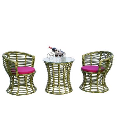 China Wholesale Modern Patio Table and Chair Cafe Table Chair Set Round Balcony Table and Chair Set for sale