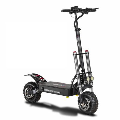 China 2022 Hot Sale 6000w Unisex Dual Motor 60V 20Ah 11 Inch Off Road Driving Electric Scooter for sale