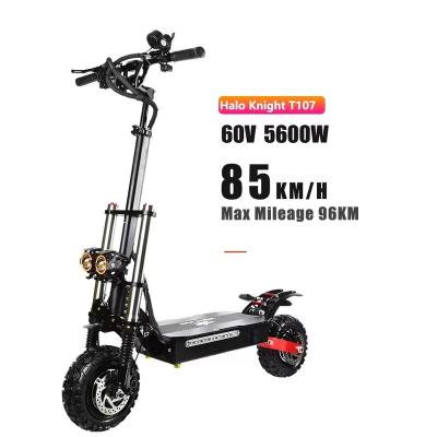 China Unisex Powerful Folding Dual Motor 6000w 60v 20ah Off Road Folding Electric Scooter for sale