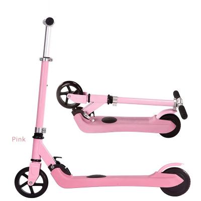 China Child OEM Kids Light Safety Pink 2 Wheel Folding Toy Child Electric Kick Scooter for sale