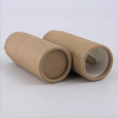 China Biodegradable cardboard paper empty tube lift up style paper lip balm tube paper lipstick tube for sale