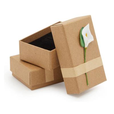 China Wholesale Biodegradable Custom Design Floral Paper Necklaces And Bracelets Gift Boxes Packaging Box for sale