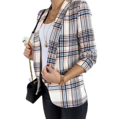 China Lady Casual Outfits Anti-wrinkle Women Full Sleeve Blazers Office Work Use Women Blazer Coat Jacket For Office Ladies for sale