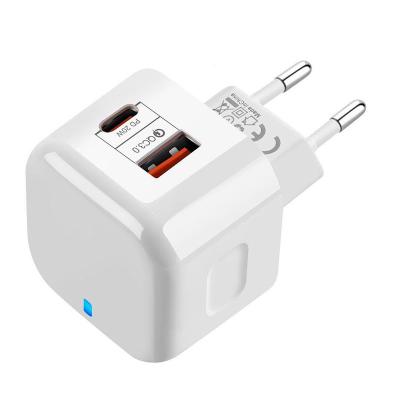 China Mobile Phone 20W Type-C QC3.0 USB Dual Port Fast Charger Power Adapter 20W Palladium Charger For Iphone 12 AU Plug for sale