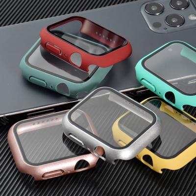 China Watch Accessories Screen Film Tempered Glass Protective Cover Explosion-proof Case For Apple Watch 38Mm 40Mm 42Cm Luxury Case 44Cm For Iwatch for sale