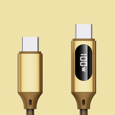 China Etc.electronic Mobile Phone Product Led Digital Display 5 A.C. To C Cable Palladium 100W Fast Charging Data Cable 2M Usb Type C 100W Cable for sale