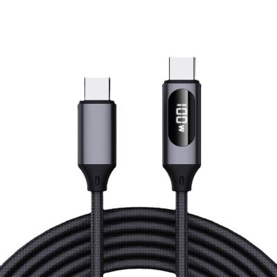 China Mobile Phone Etc.electronic NEW PD100W Led Digital Display Magnetic Cable Type C Type C Mobile Phone Fast Charging Data Cable For Mobile Phone Laptop for sale