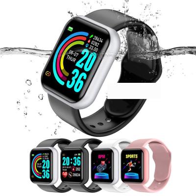 China High Quality Smart Heart Rate Monitor Waterproof Fitness Smartwatch Y68 Touch Screen Hot Selling Wristband Y68 Sleep Tracker for sale