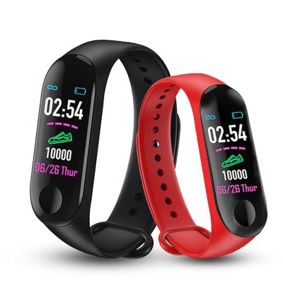 China Newest Sports Wristband Sweatproof Fitness Tracker Touch Screen Smartwatch M3 Smart Band for sale