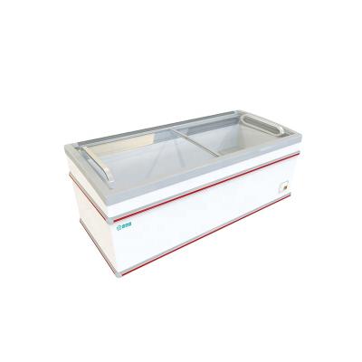 China SD-618ZD Single-temperature Island Freezer Large Capacity Design Commercial Island Cabinet in Supermarket for sale