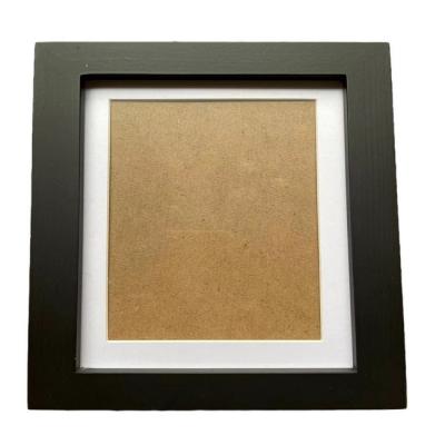 China Wholesale Decorative 5*7 Inch Picture Frame Solid Wood Photo Frame With Matboard And MDF Back for sale