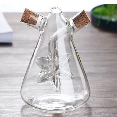 China Stocked Oil And Vinegar Dispenser Glass Jar For Cooking for sale