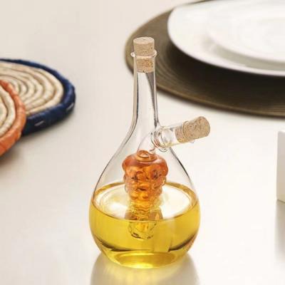 China Factory Wholesale Olive Oil Pot Kitchen Glass Vinegar Stocked Dispenser for sale