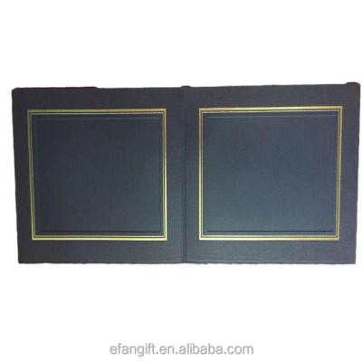 China Decorative Photo Frame Black Color Matboard Photo Folder Cards for Graduation, Christmas, Wedding for sale