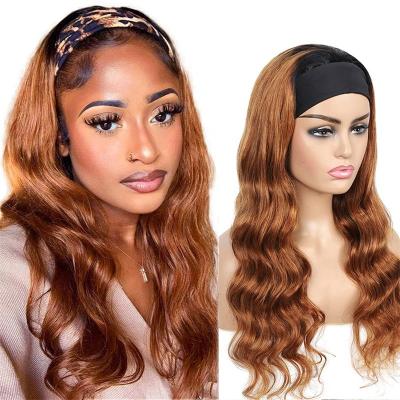 China Body Wave Ombre Body Wave Human Hair Wigs for Black Women Sunny Natural Colored Ombre 1b 30 Headband Wig Brazilian Remy Hair no Lace Wig for sale