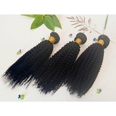 China Kinky Curl Remy Human Hair Extensions Manufacturer Kinky Curly Virgin Brazilian Human Hair Weft Bundles for Women for sale