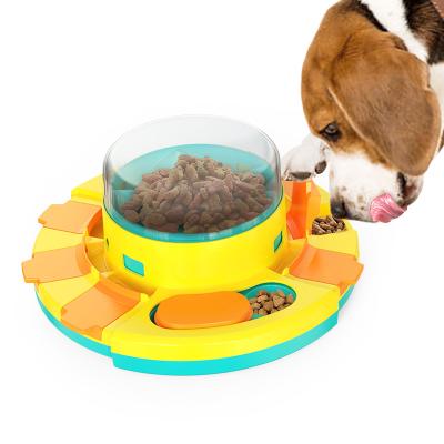 China Sustainable Amazon Slow Dog Bowl Slow Driver Dog Wheels Insert Puzzle Toy For Dogs for sale