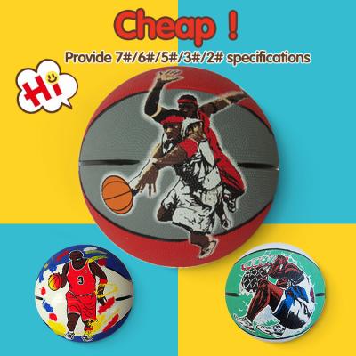 China Mini Rubber Promotion Rubber Basketball , Natural Rubber Basketball Balls for sale