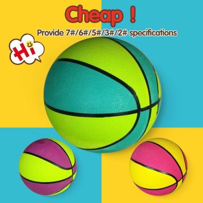 China Official size and weight rubber soft rubber ball, wholesale mini basketball for sale