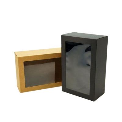 China Recyclable Black Custom Logo Paper Box Packaging Box Durable Packaging Box Universal for sale