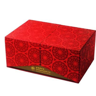 China Recyclable High End Custom Logo Paper Gift Boxes Double Doors Packaging Box Cosmetic Sets Foldable Mystery Boxes for sale