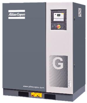 China Atlas-schroefluchtscompressor G-serie 45kw G45 olie geïnjecteerd 7.5-13bar werkdruk Te koop