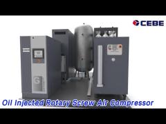 Intelligent Oil Injected Rotary Screw Air Compressor VSD High Efficiency