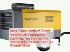 Atlas Copco Medium-Sized Portable Air Compressor XAVS236C for Diverse and Reasonable Pressure and Gas Volume Ratios