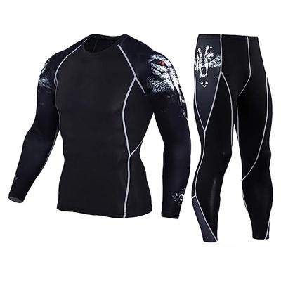 China Men's Breathable Sports Wear Long Sleeve Running Accommodates Tight Baselayer Quick-Dry And Moisture-Wicking for sale