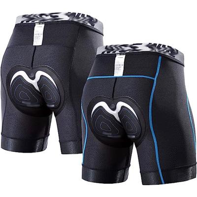 China Antibacterial Custom Mountain Bike Shorts 4D Padded Shorts Solid Anti-skid Wide Leg Underwear Bicycle Motorcycle Cycling Cycling Briefs for sale