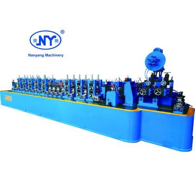 China Nanyang long service life erw carbon steel rolling tube making machine pipe mill line for sale