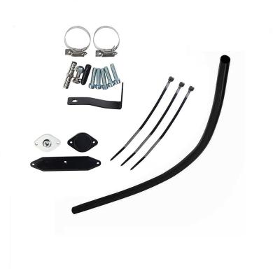 China Black Stainless Steel EGR 6.7L BYPASS Valve Cooler Delete Kit 11-14 For Ford F-250 F-350 F-450 for sale