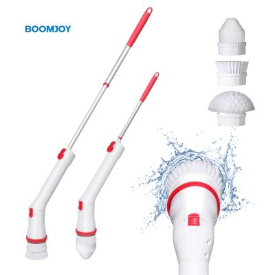 China New Product Long Lasting Cordless Telescopic Handle Electronic Electric Bath Cleaning Brush for sale